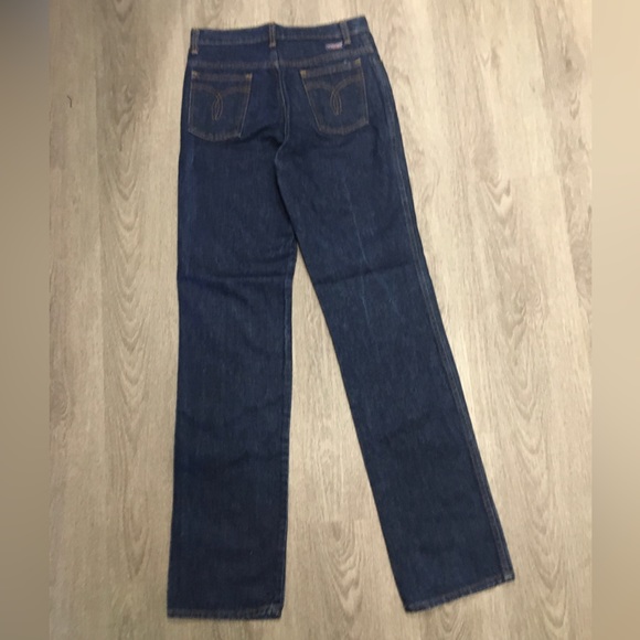 Authentic 1982 Straight Leg Dark Denim Wrangler Jeans - Picture 3 of 6